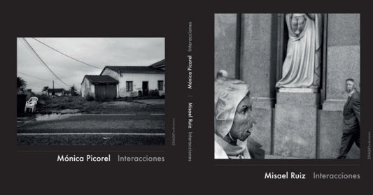 Portada del libro Interacciones de Misael Ruiz y Mónica Picorel, un proyecto de poesía y fotografía en diálogo